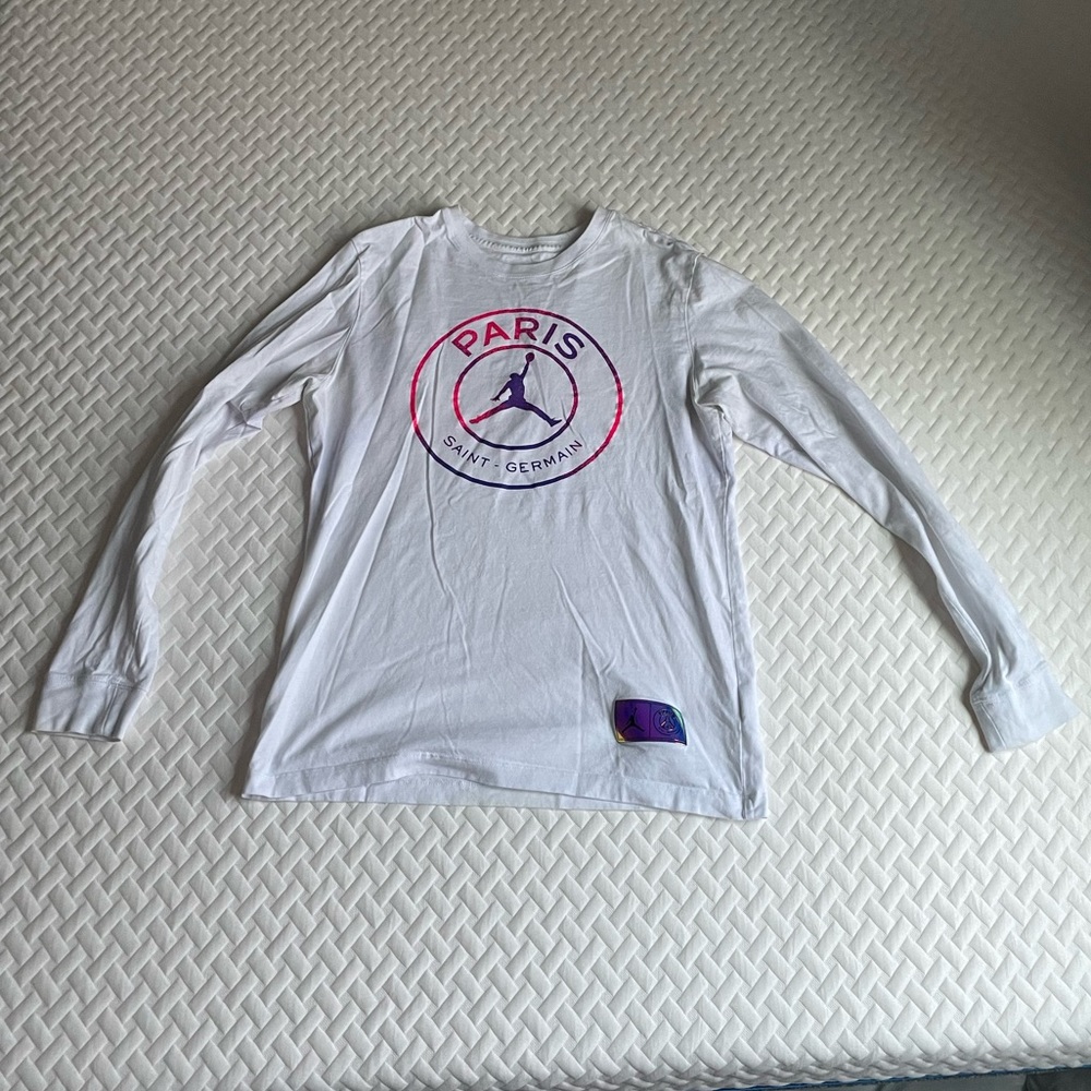 White Long Sleeve Jordan shirt